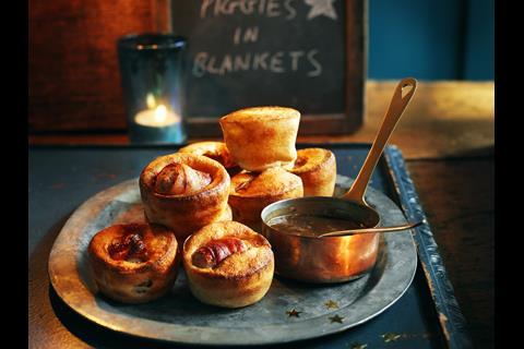 Sainsburys pigs in blankets in yorkshires
